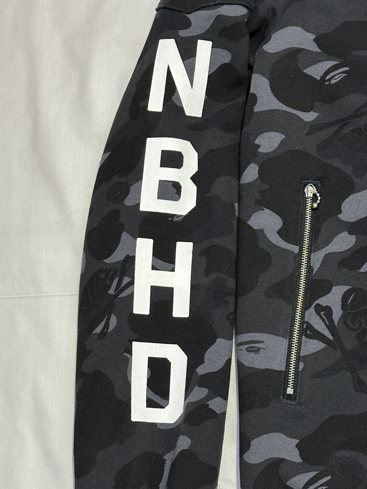 Bape × Neighborhood BAPE × NEIGHBORHOOD Split Shark Full-Zip Hoodie Size US XL / EU 56 / 4 - 9 Thumbnail