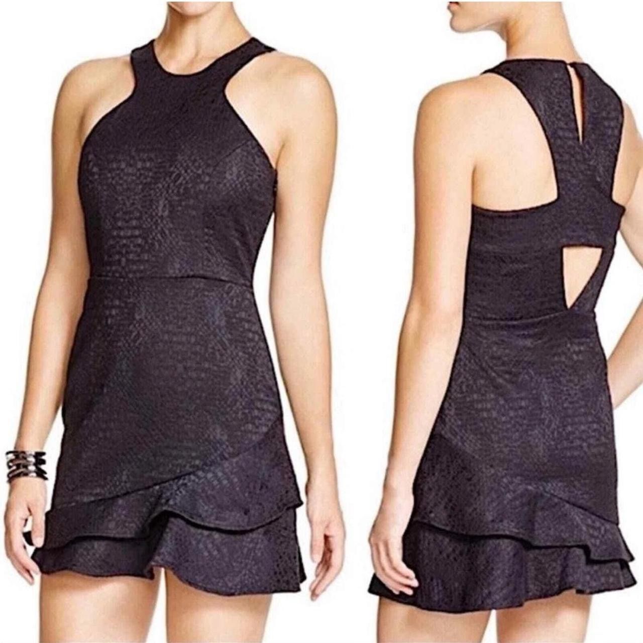 Parker Parker Barcelona Halter Ruffle Hem Mini Dress Black Sz. XS Size XS / US 0-2 / IT 36-38 - 1 Thumbnail