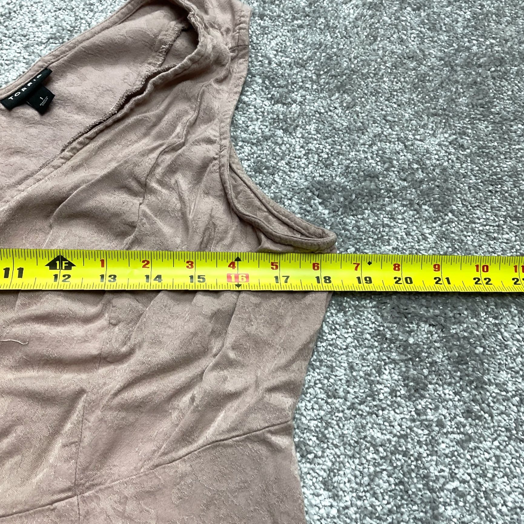 Torrid Torrid Dress Tank Dress Womens 1 Light Pink Sleeveless V-Neck Knee Length Button Up Casual Party/Cocktail Size M / US 6-8 / IT 42-44 - 6 Thumbnail
