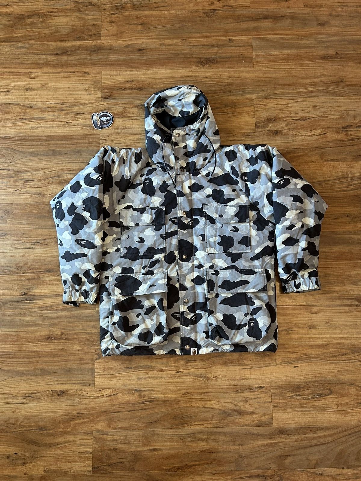 Bape OG Bape Snow Camo Snowboard Jacket Size US L / EU 52-54 / 3 - 1 Thumbnail