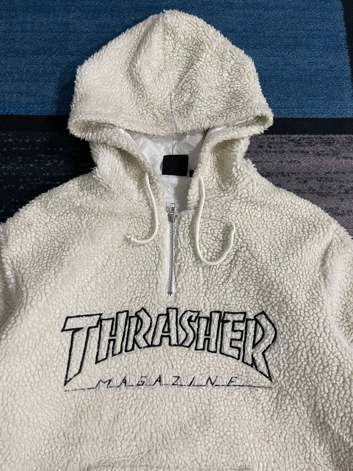 Thrasher Thrasher Magazine Half Zipper Fleece Hoodie Jacket Size US M / EU 48-50 / 2 - 5 Thumbnail