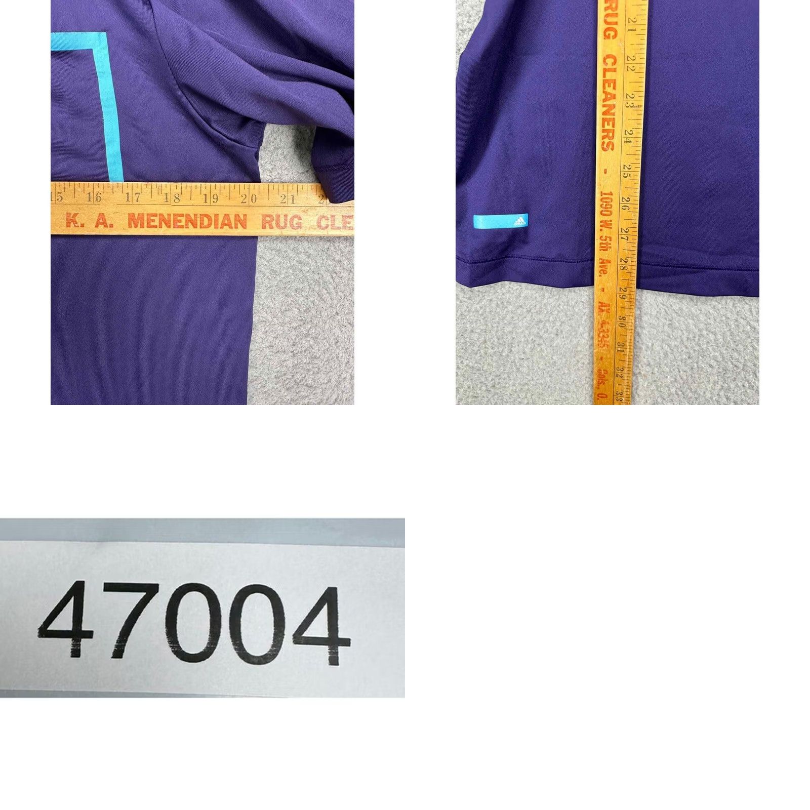 Adidas Adidas Pure Motion Golf Polo Shirt Mens Small Purple Blue Colorblock Logo Rugby Shirt Size US S / EU 44-46 / 1 - 8 Thumbnail