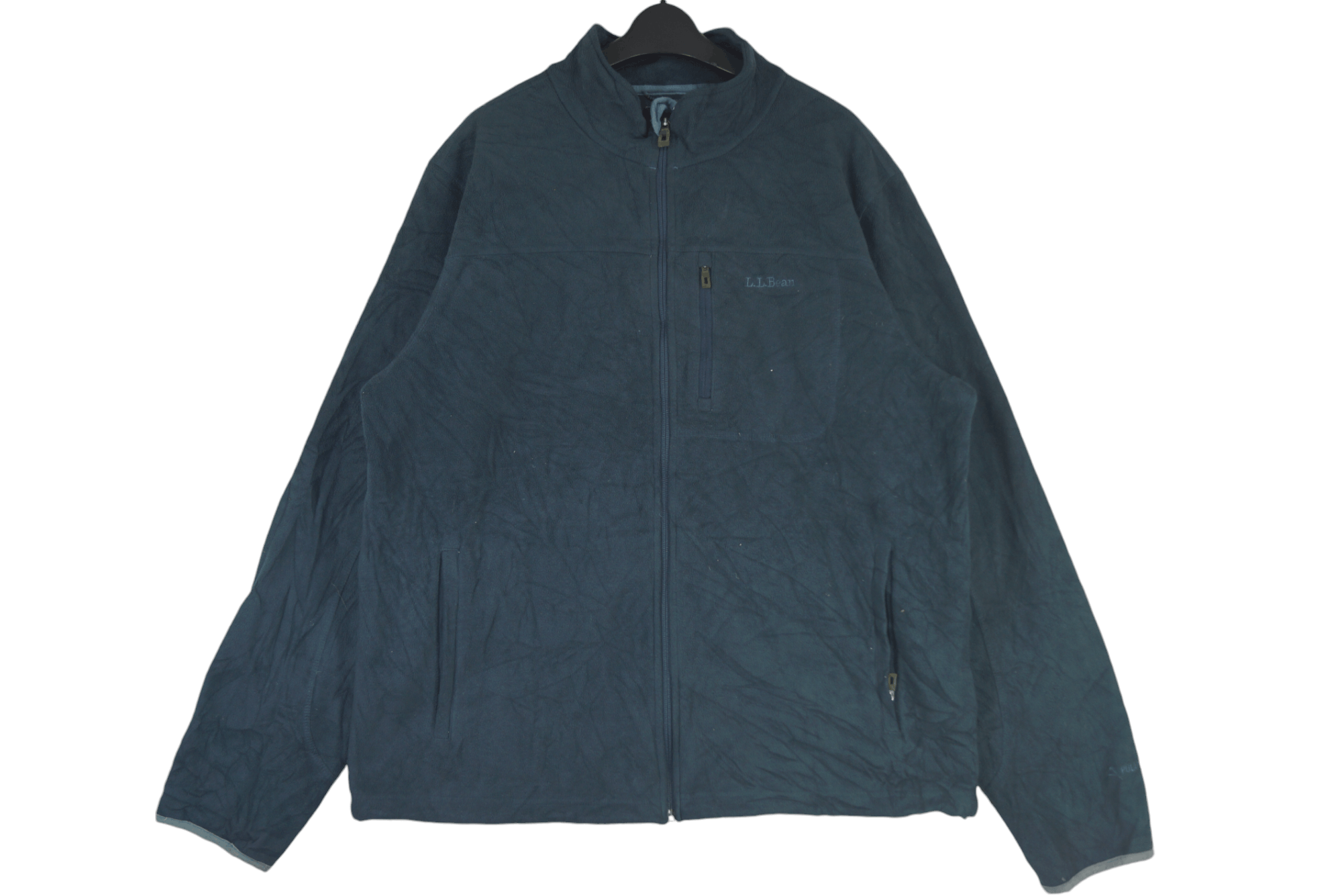 L.L. Bean × Vintage L.L. Bean Sweater Fleece Spellout Size US L / EU 52-54 / 3 - 1 Thumbnail