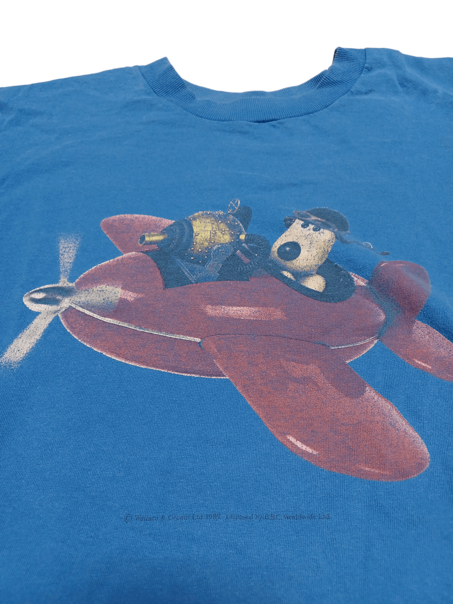 Cartoon Network 1989 WALLACE AND GROMIT DISTRESSED VINTAGE SINGLE STITCH TEE Size US L / EU 52-54 / 3 - 2 Thumbnail