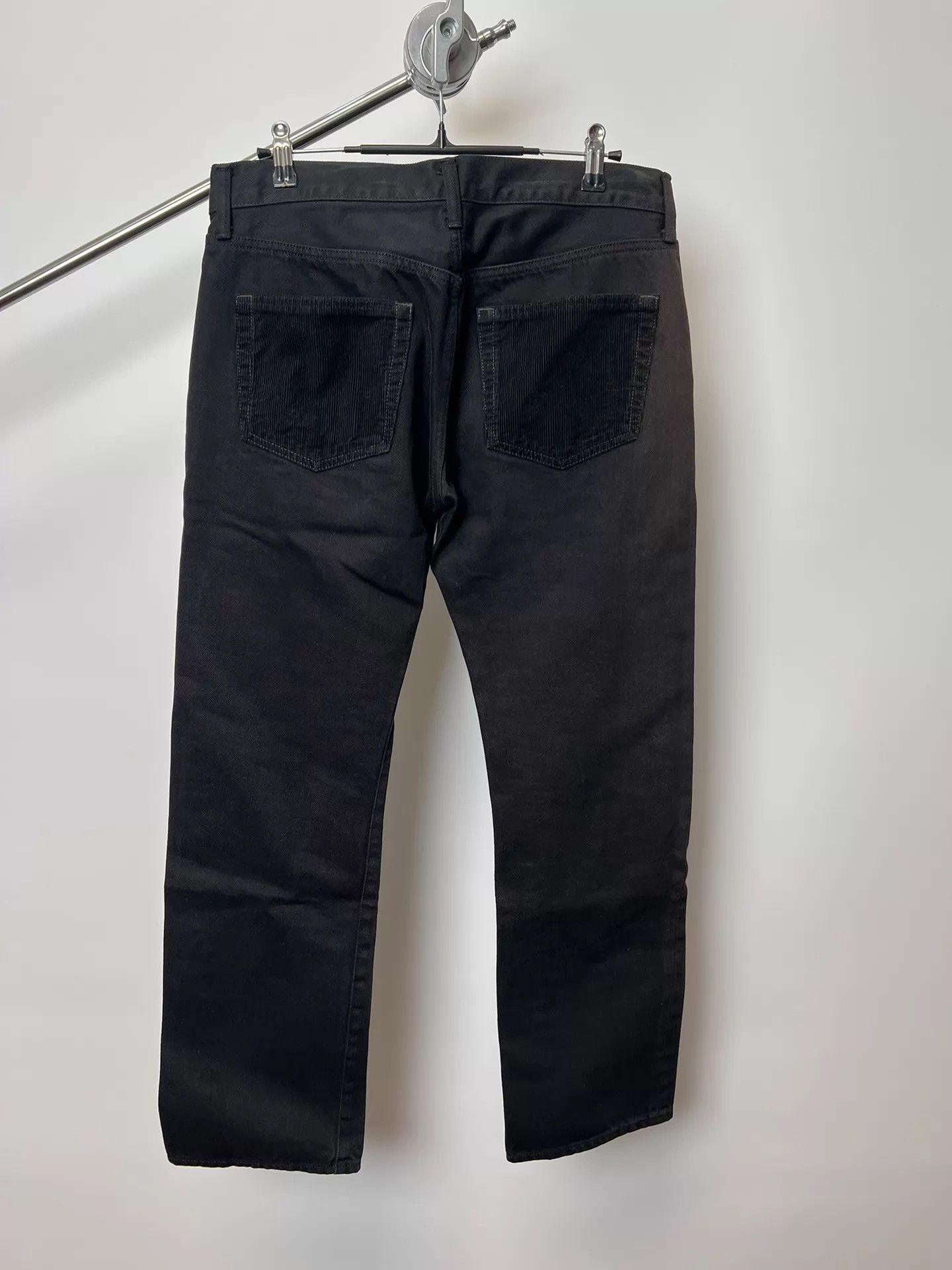 Comme des Garcons Comme des Garçons Black Denim Brass Corduroy Back Pocket Size US 32 / EU 48 - 4 Thumbnail