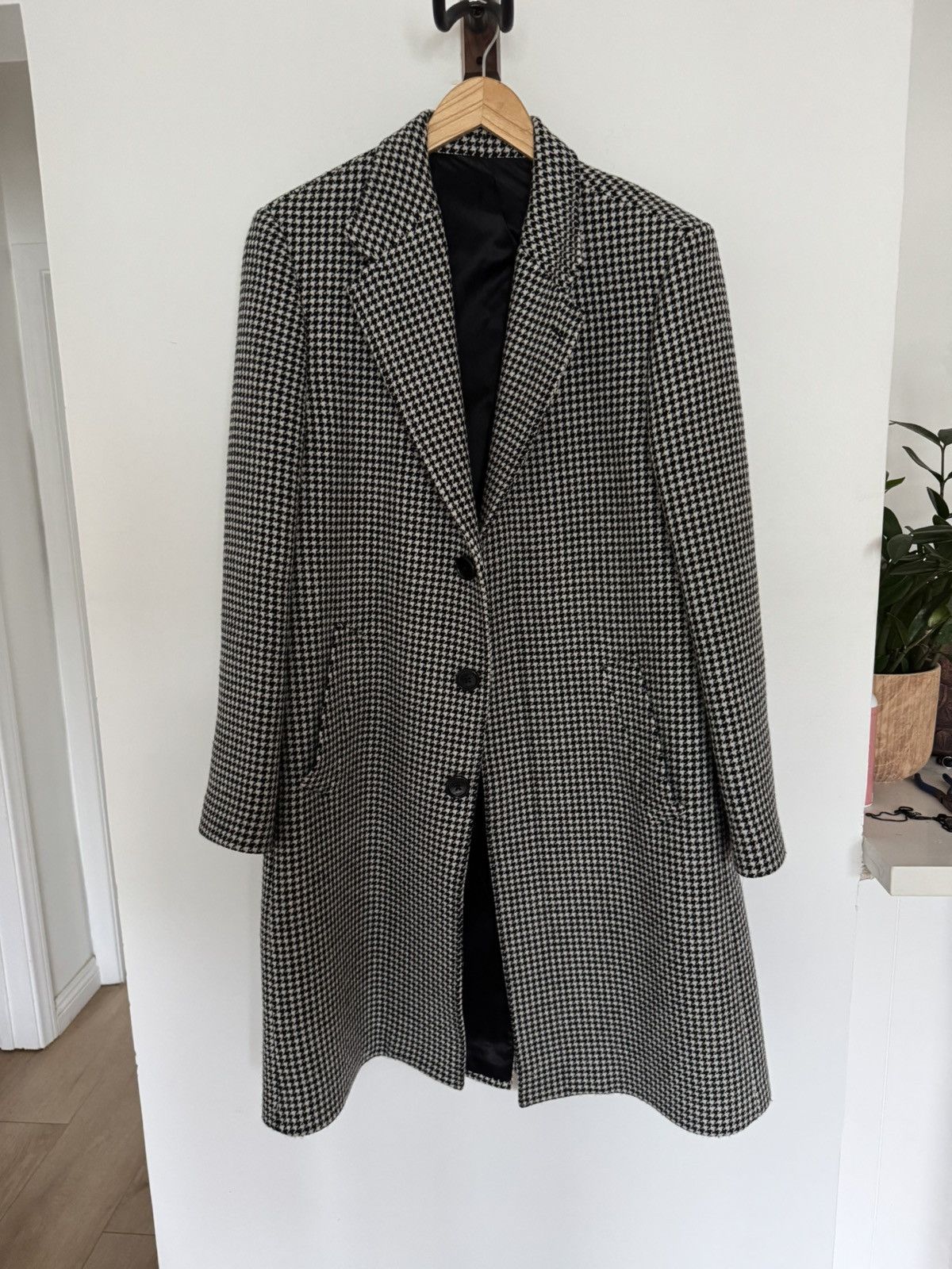 Celine × Hedi Slimane Houndstooth Coat Size US M / EU 48-50 / 2 - 3 Thumbnail