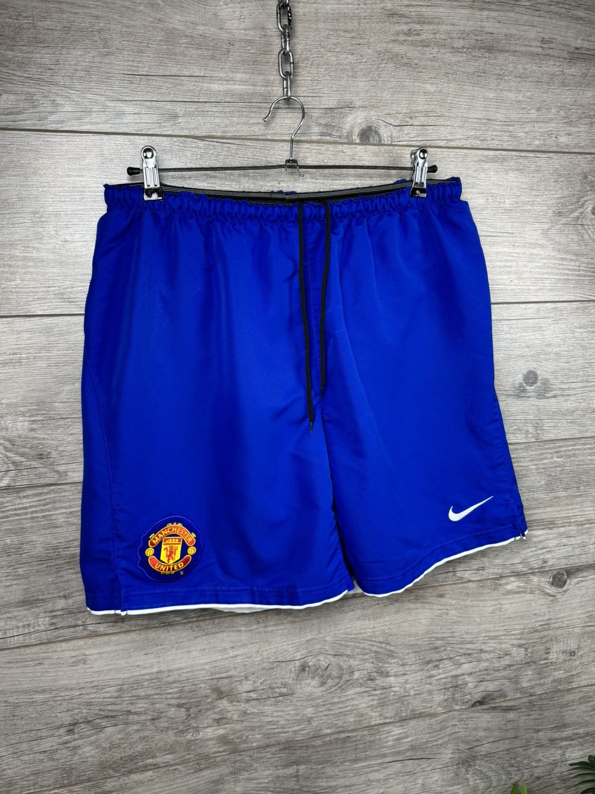 Nike Manchester United Shorts Nike Vintage Football Size L Size US 34 / EU 50 - 3 Thumbnail