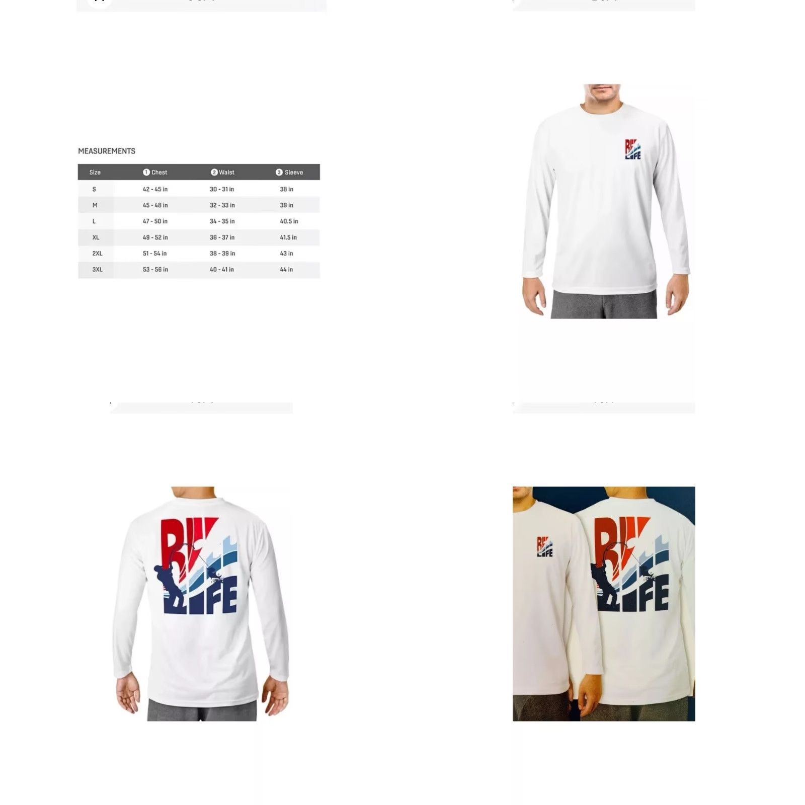 Alife Reel Life Rash Guard Shirt XL White Men Long Sleeve UV Sun Swim Tee Beach Surfing Recreation Size US XL / EU 56 / 4 - 8 Thumbnail