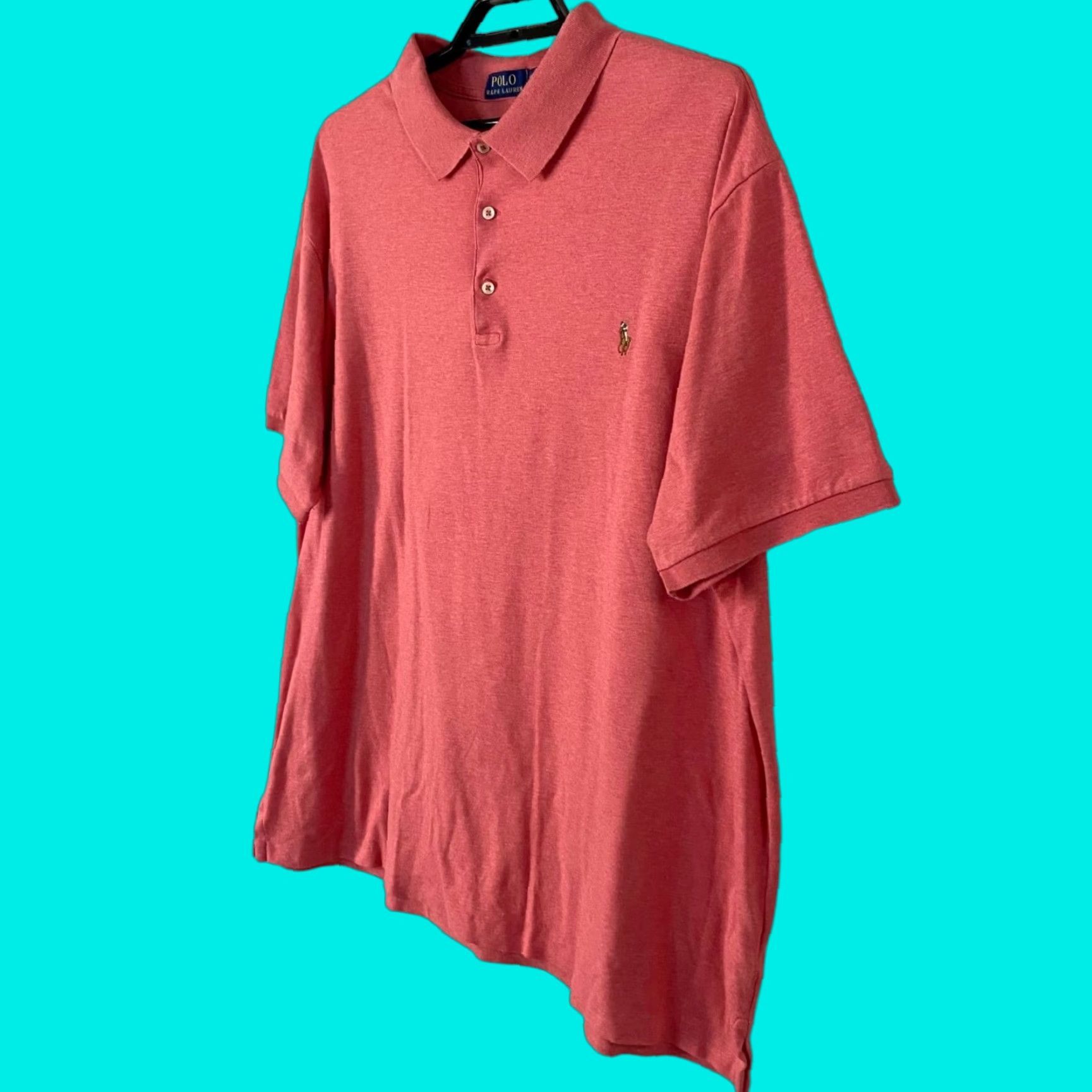 Ralph Lauren VINTAGE Polo Ralph Lauren Polo Shirt Big & Tall Light Red 2XB Men’s Size 2X Big & Tall Cotton Polo Shirt Mens Size US XXL / EU 58 / 5 - 1 Thumbnail