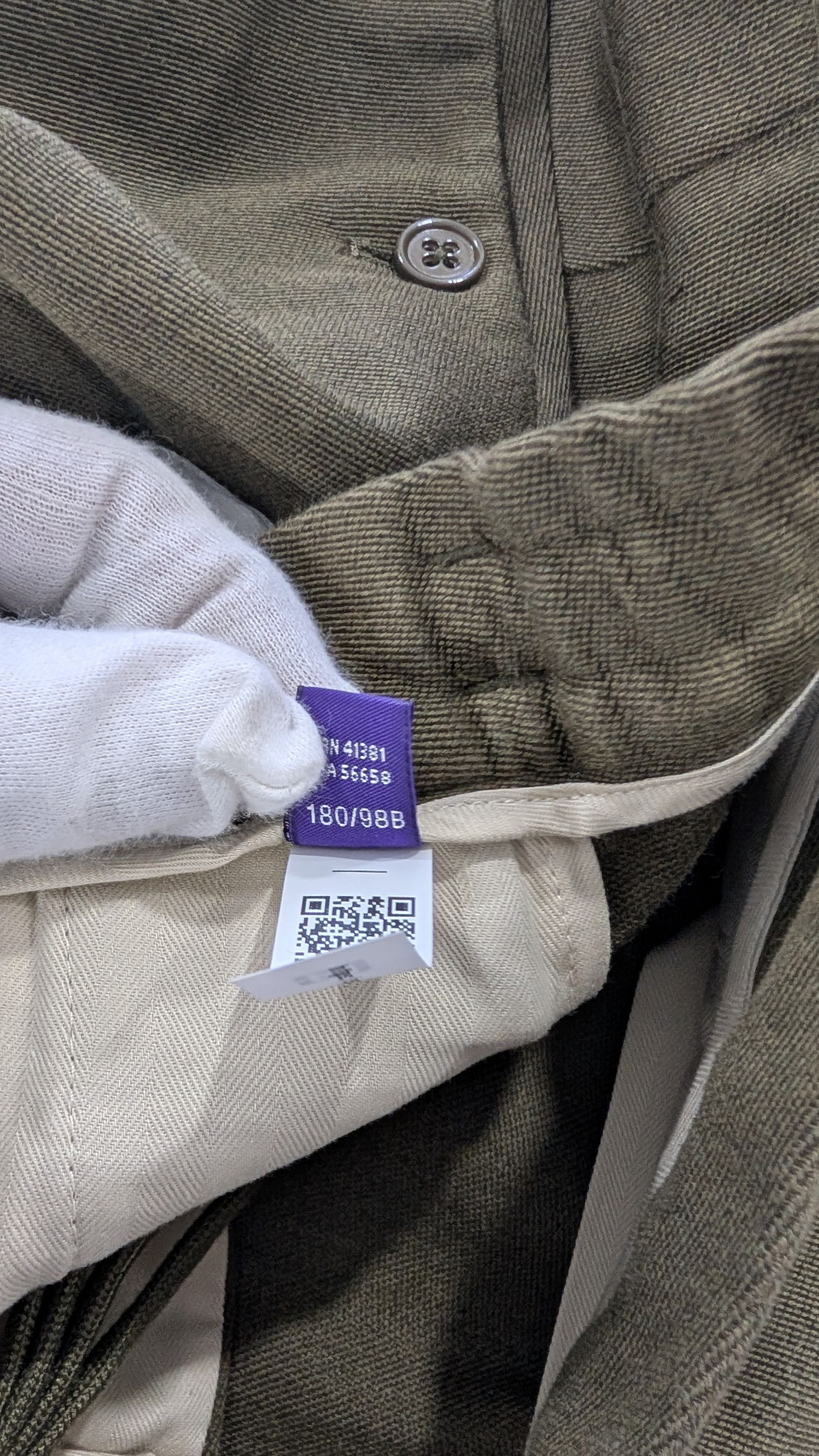 Ralph Lauren Purple Label Ralph Lauren Purple Label Davis Dress Trousers 38 Olive Size US 38 / EU 54 - 10 Thumbnail