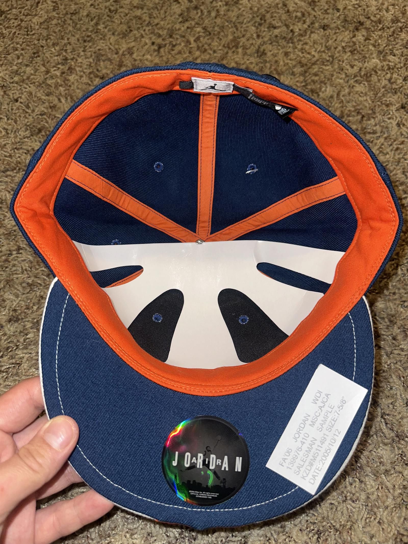 Jordan Brand VINTAGE Air Jordan Carmelo Anthony Fitted Hat Sample 2005 Size ONE SIZE - 7 Thumbnail