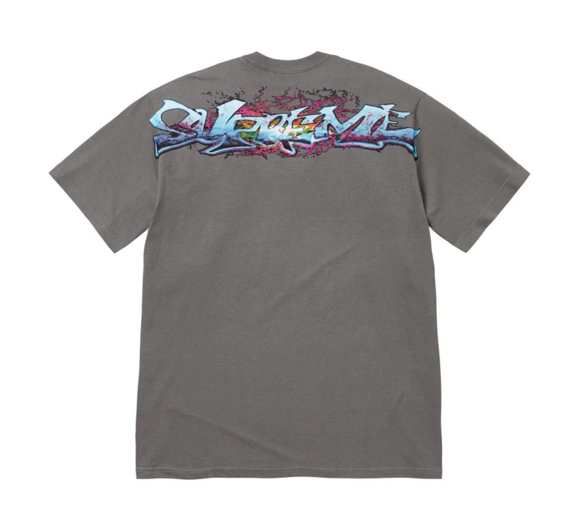 Supreme Supreme Tag Tee Charcoal FW25 Size US M / EU 48-50 / 2 - 1 Thumbnail