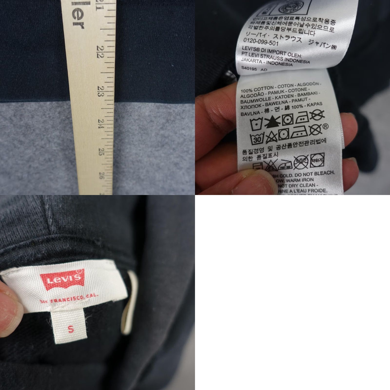 Levi's Levi's Star Wars Hoodie Mens Small Black Pullover Sweatshirt Droids RD D2 Graphic Print Pockets Crewneck Front Logo Size US S / EU 44-46 / 1 - 10 Thumbnail