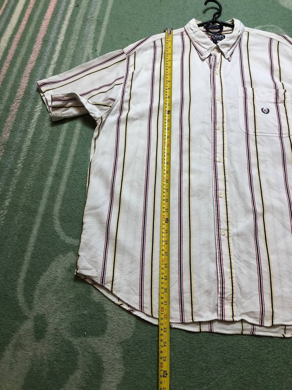 Chaps Ralph Lauren Vintage Chaps Ralph Lauren Striped Button Up Shirt Size XL Size US XL / EU 56 / 4 - 11 Thumbnail