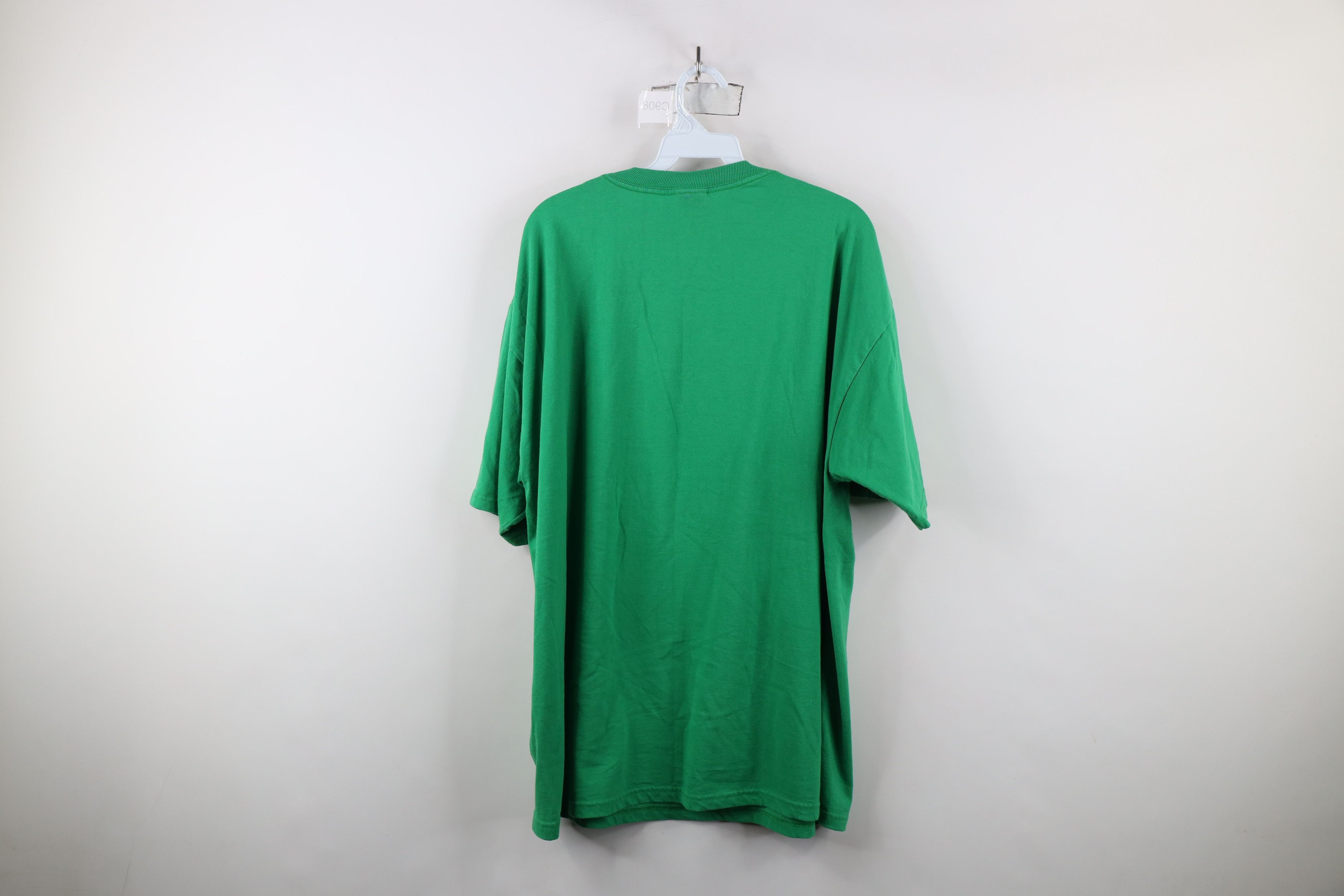 Vintage Vintage 90s Streetwear Blank Heavyweight T-Shirt Kelly Green Size US XL / EU 56 / 4 - 10 Thumbnail