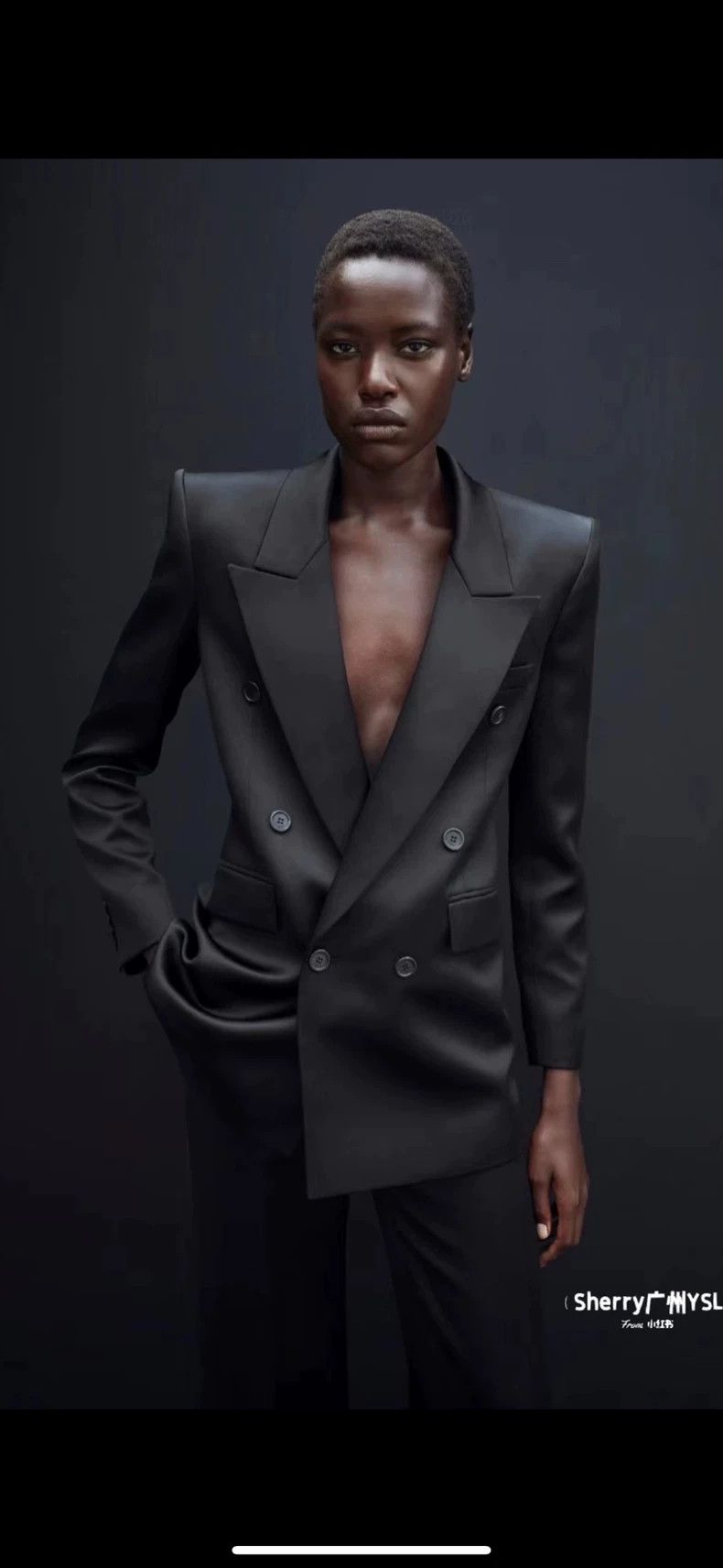 Saint Laurent Paris Saint Laurent Paris Silk double-breasted smoking blazer Size XS / US 0-2 / IT 36-38 - 4 Thumbnail