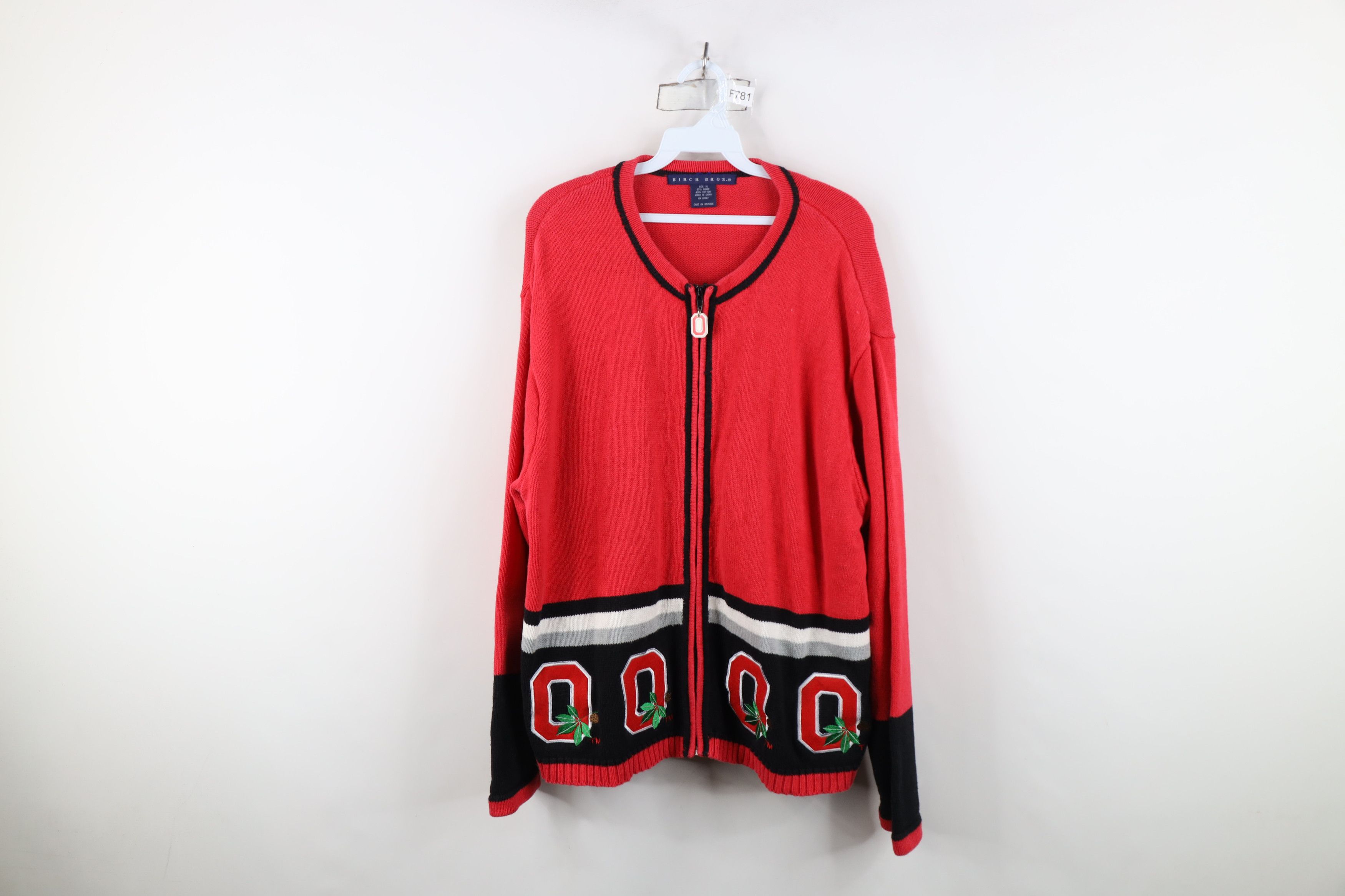 Vintage Vintage 90s Ohio State University Football Knit Sweater Size XL / US 12-14 / IT 48-50 - 1 Thumbnail