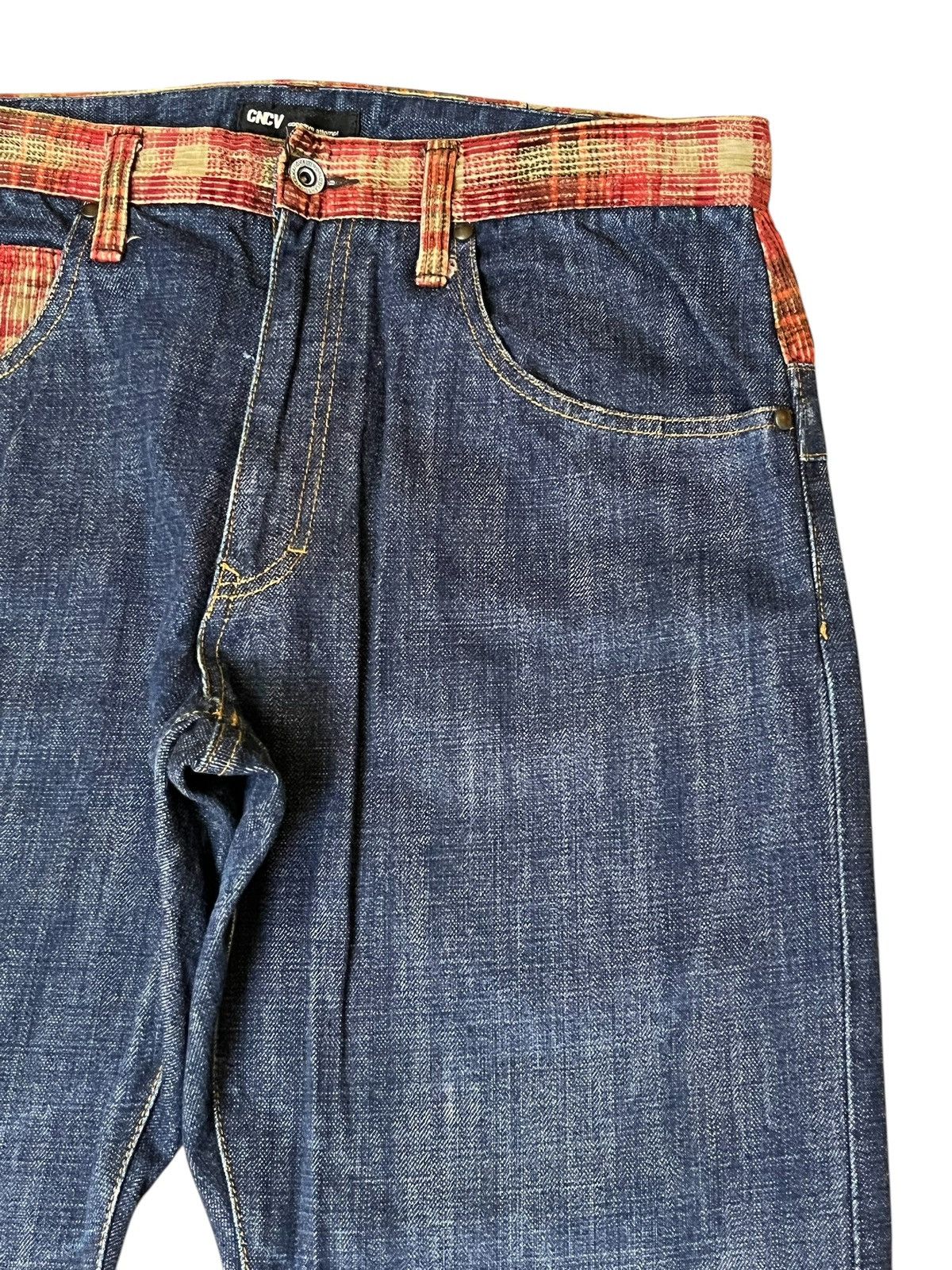 Japanese Brand SICK🔥JAPANESE BRAND CONCAVE ATTEMPT DOUBLE WAIST JEANS Size US 32 / EU 48 - 4 Thumbnail