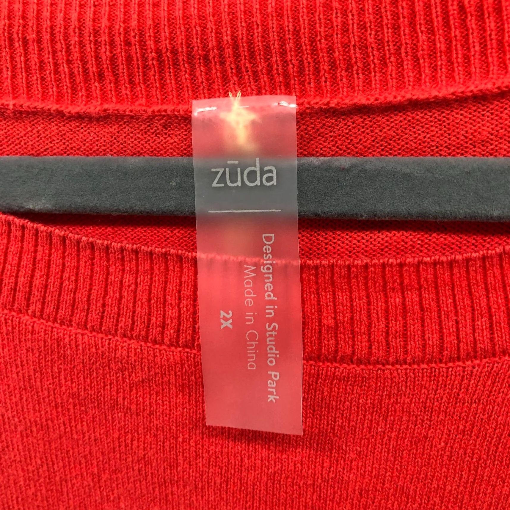 Vintage VINTAGE? No — Zuda Sweater Womens 2X Coral Pink Striped Relaxed Cotton Round Neck Pullover Knit Casual 2X Womens Size XXL / US 16-18 / IT 52-54 - 5 Thumbnail