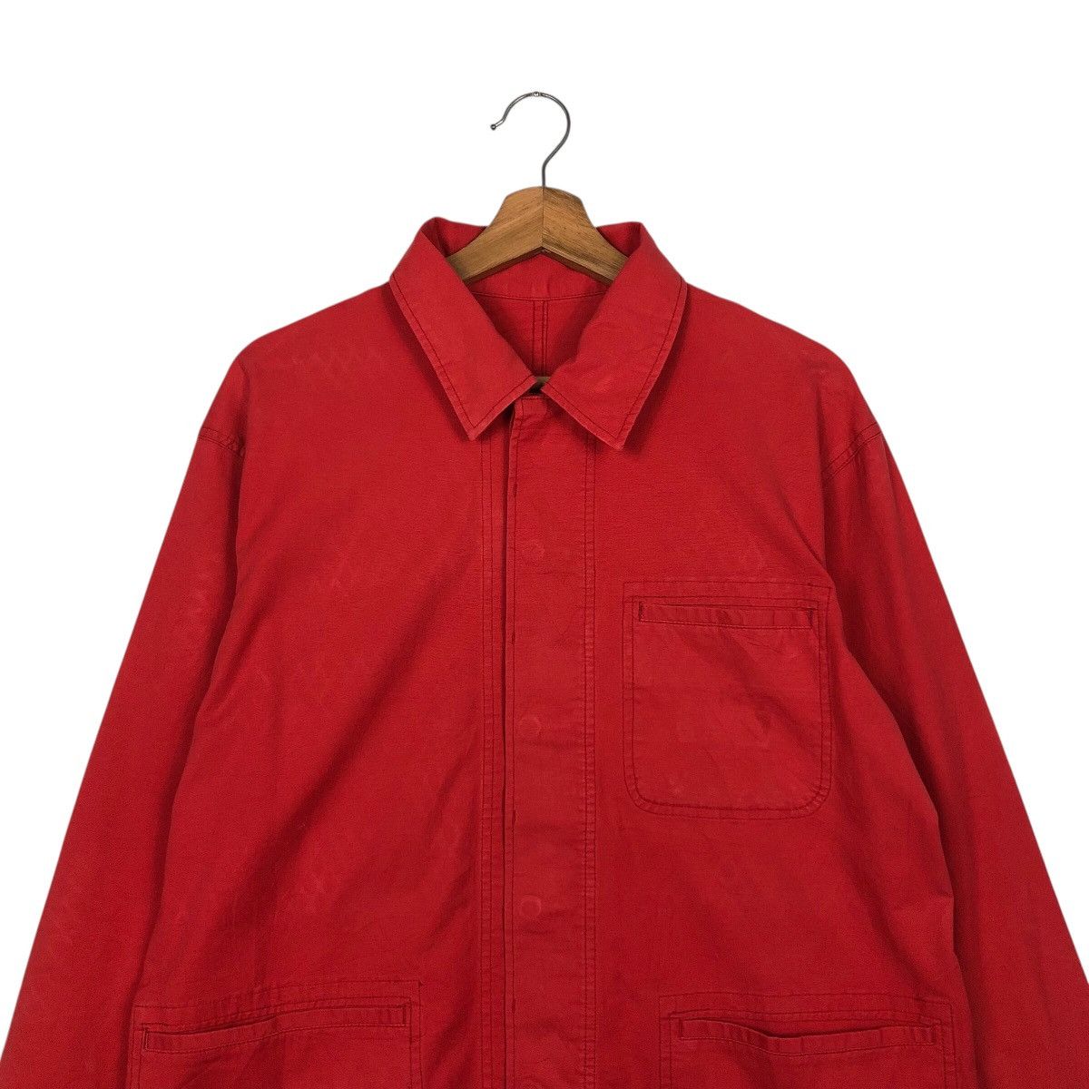 Chaps Ralph Lauren × Japanese Brand Rich Red Vintage Chore Jacket Duck Canvas Chaps Ralph Lauren Size US M / EU 48-50 / 2 - 4 Thumbnail
