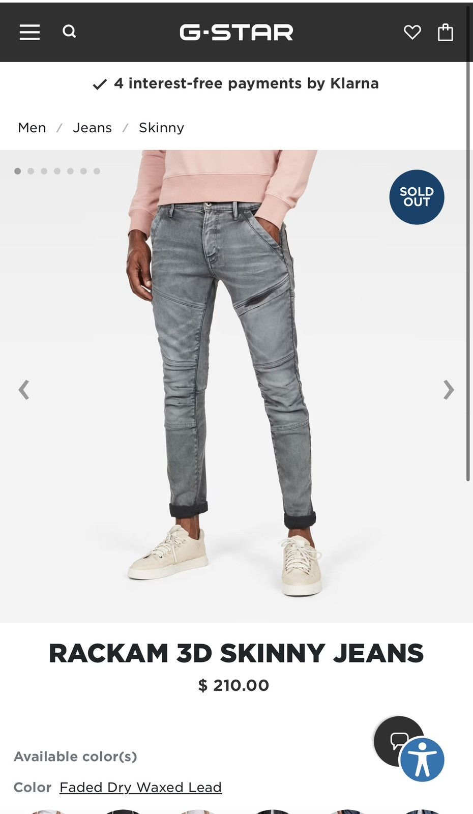 G-Star GStar Raw skinny jeans sz 36,32 Size US 36 / EU 52 - 11 Thumbnail