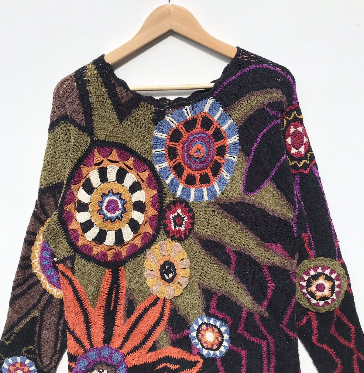 Issey Miyake Tsumori Chisato Crochet Tunic Top Issey Miyake Designer Size M / US 6-8 / IT 42-44 - 7 Thumbnail