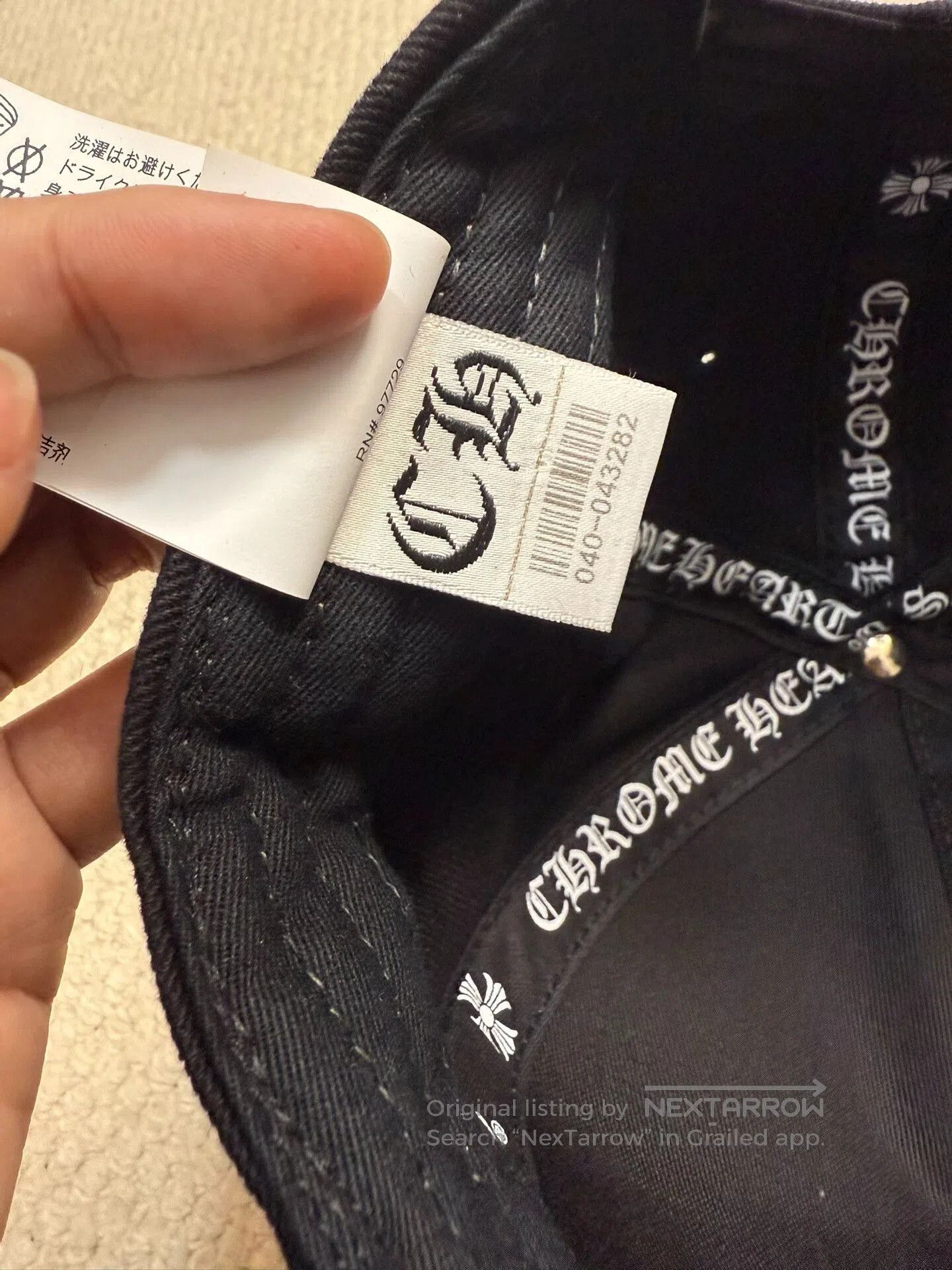 Chrome Hearts Chrome Hearts White Sword Embroidery Black Cap. Size ONE SIZE - 6 Thumbnail