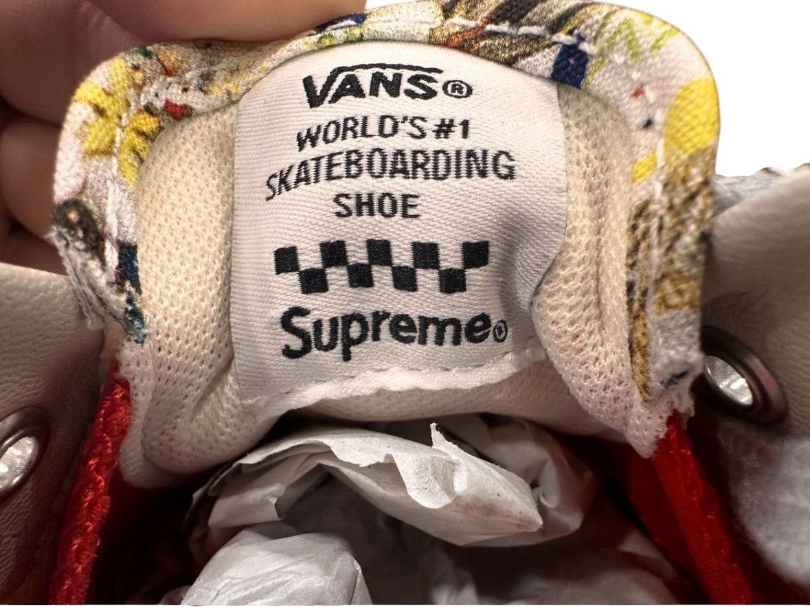 Supreme × Vans Supreme x Mike Kelley White Vans Size US 8 / EU 41 - 6 Thumbnail