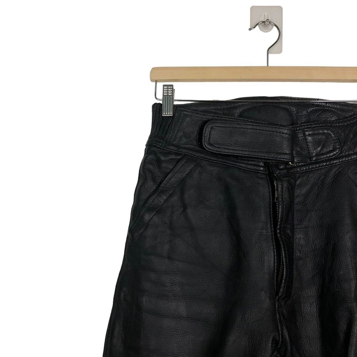 Genuine Leather 🔥90’s Vtg Biker Motor Cross Leather Pants Corin Motors Japan Size US 26 / EU 42 - 7 Thumbnail