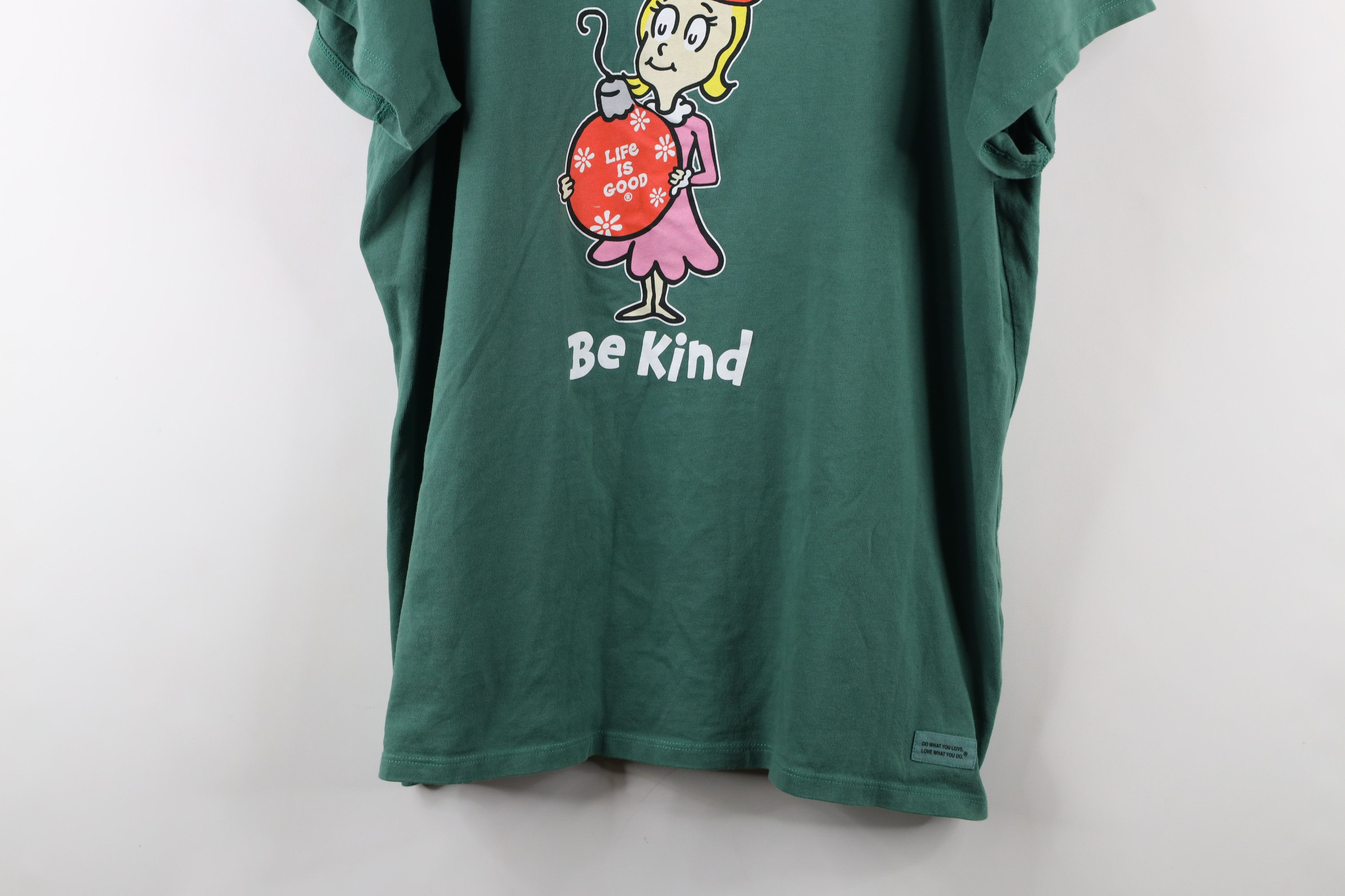 Life is Good × Vintage Life Is Good Dr Seuss The Grinch Cindy Lou Be Kind T-Shirt Size XXL / US 16-18 / IT 52-54 - 3 Thumbnail