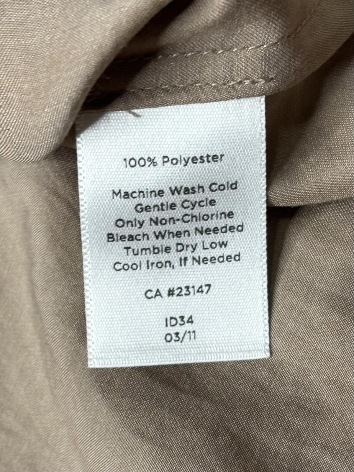 Talbots Talbots Top Women's Size 6 Gold Brown Satin Pleated NEW Size M / US 6-8 / IT 42-44 - 9 Thumbnail