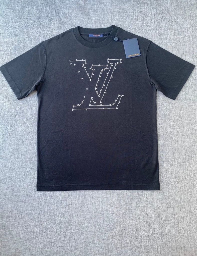 LV x NIGOコラボ Embroidered T-Shirt 関税込 Louis Vuitton × Nigo Louis Vuittonx x Nigo Embroidered