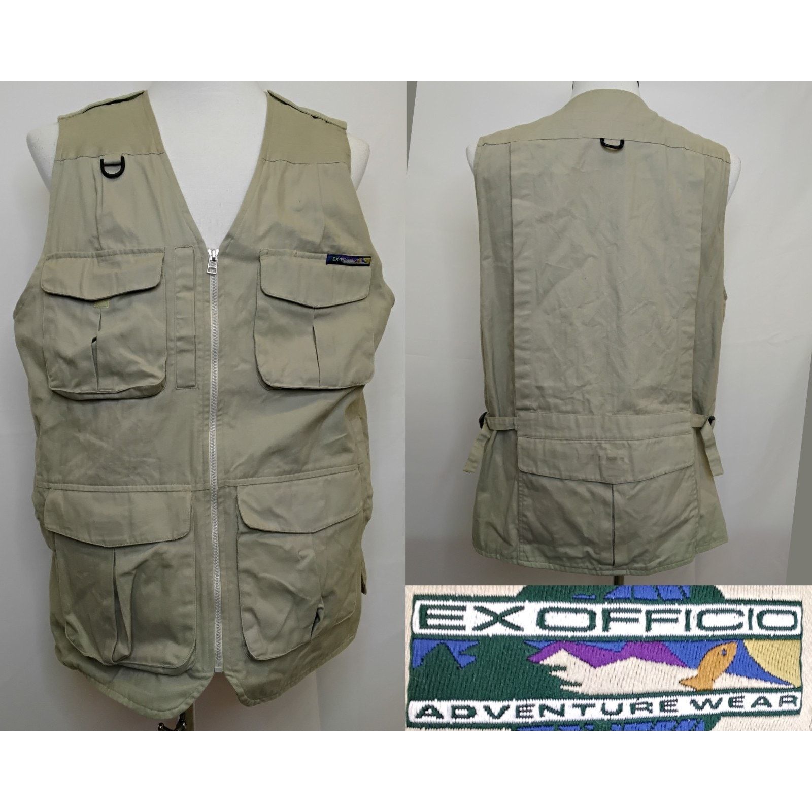 ExOfficio Ex Officio Cargo Utility Vest Men's L Khaki Hunting Fishing Size US L / EU 52-54 / 3 - 1 Thumbnail