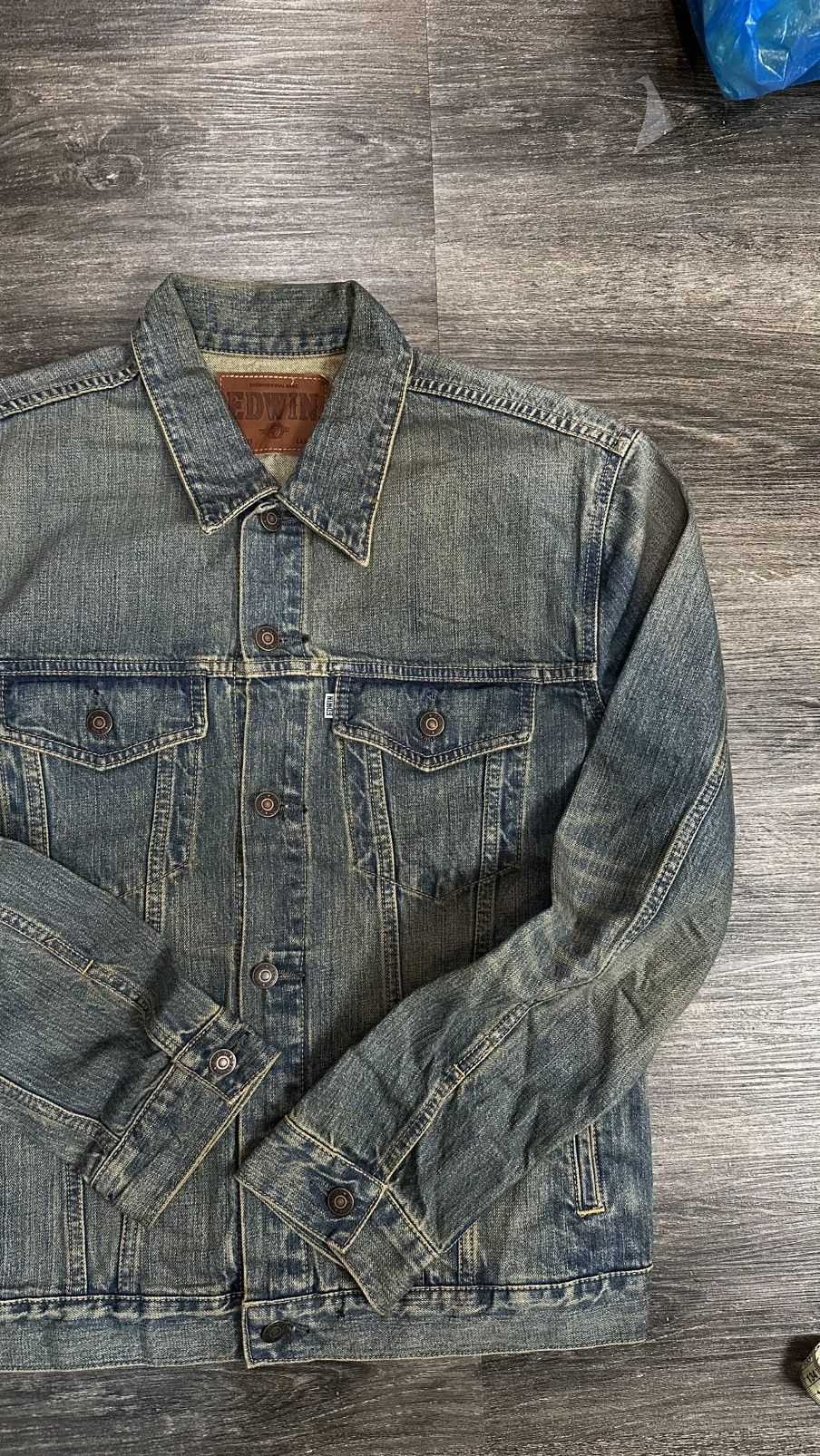 Edwin 90s Edwin Denim Trucker Jacket Size US L / EU 52-54 / 3 - 2 Thumbnail