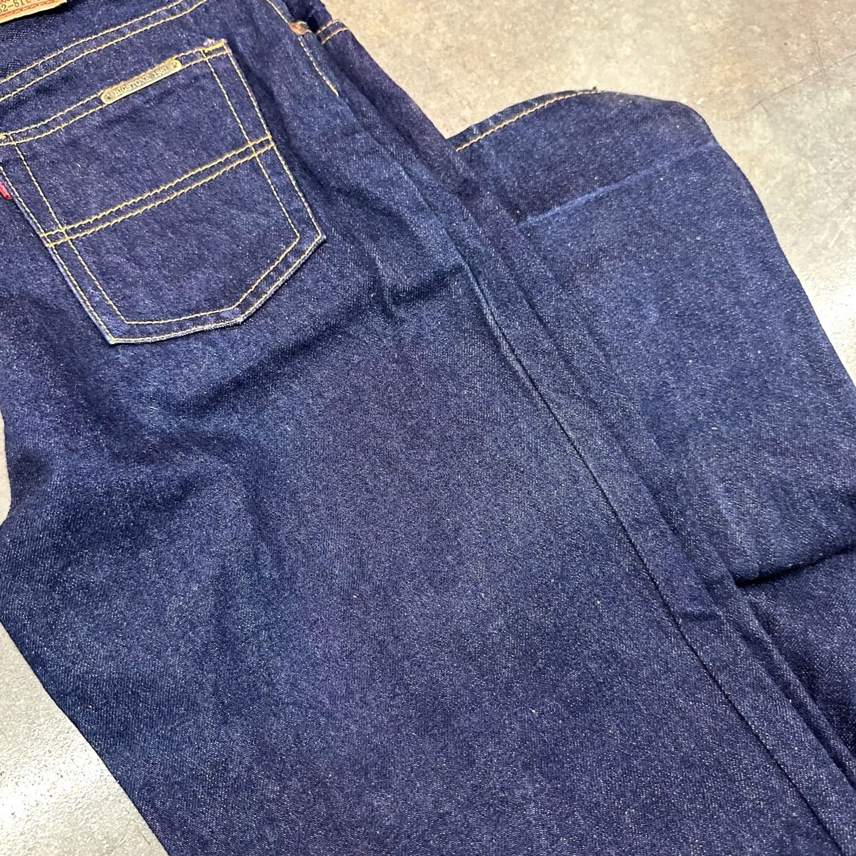 Denime VINTAGE 80s Big Stone SB610 Denim Jeans 30 x 30 Men Blue Indigo Cotton Denim Straight 80s Southwestern Classic Mens Size US 30 / EU 46 - 5 Thumbnail