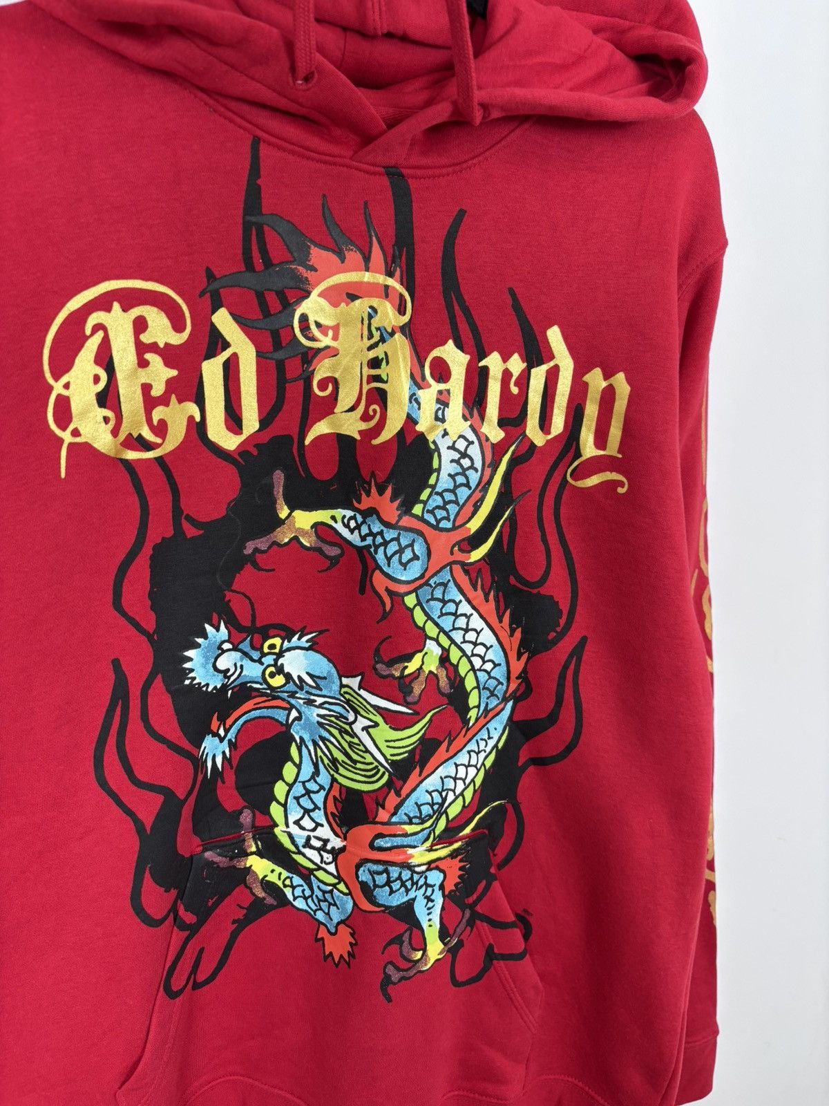 Ed Hardy Ed Hardy NWT Men’s Y2K Red Big Dragon Tattoo Logo Hoodie Size US L / EU 52-54 / 3 - 7 Thumbnail
