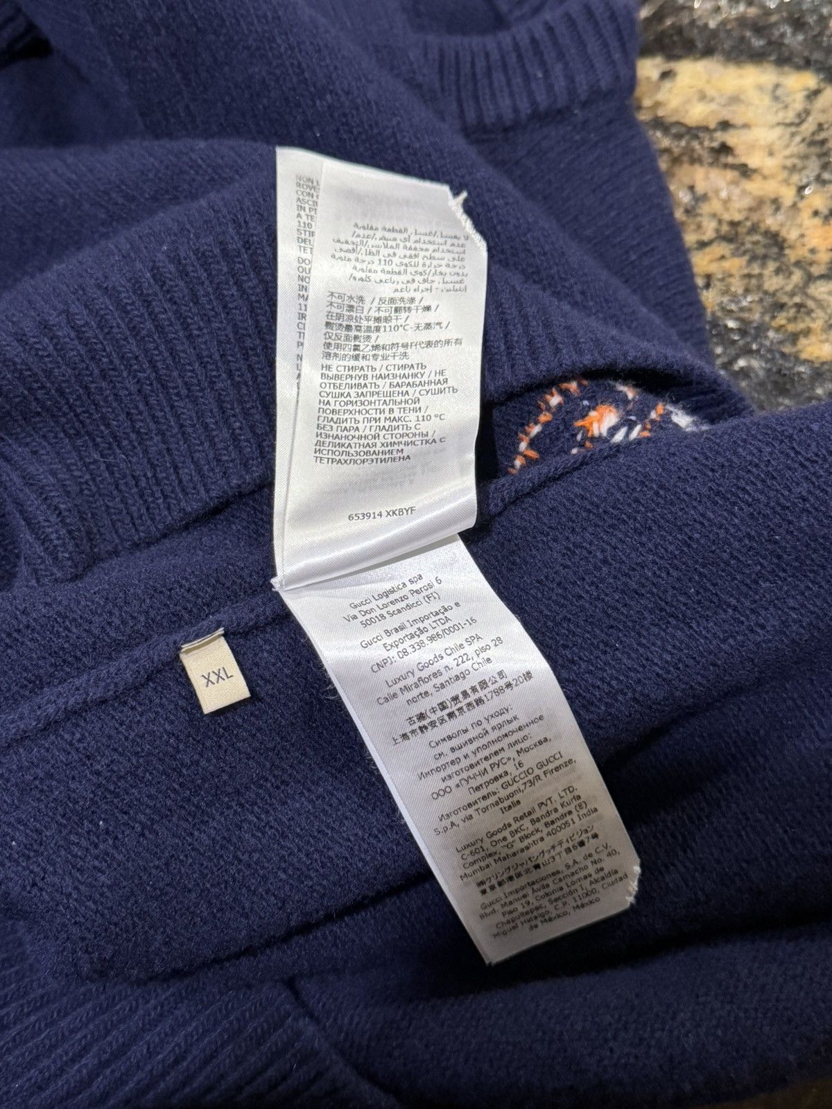 Gucci Gucci SS21 Navy Freya Hartas Edition 'Eschatology' Sweater Size US XXL / EU 58 / 5 - 16 Thumbnail