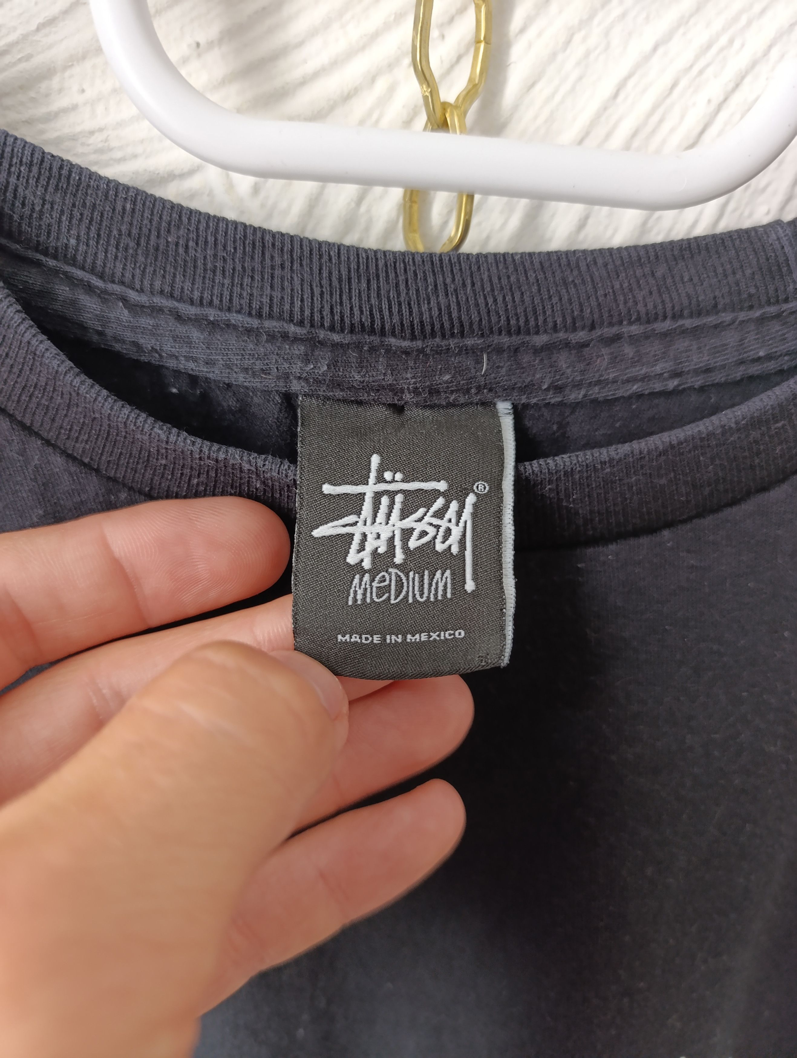 Stussy STUSSY BASIC TEE BLACK BIG LOGO Size US M / EU 48-50 / 2 - 9 Thumbnail