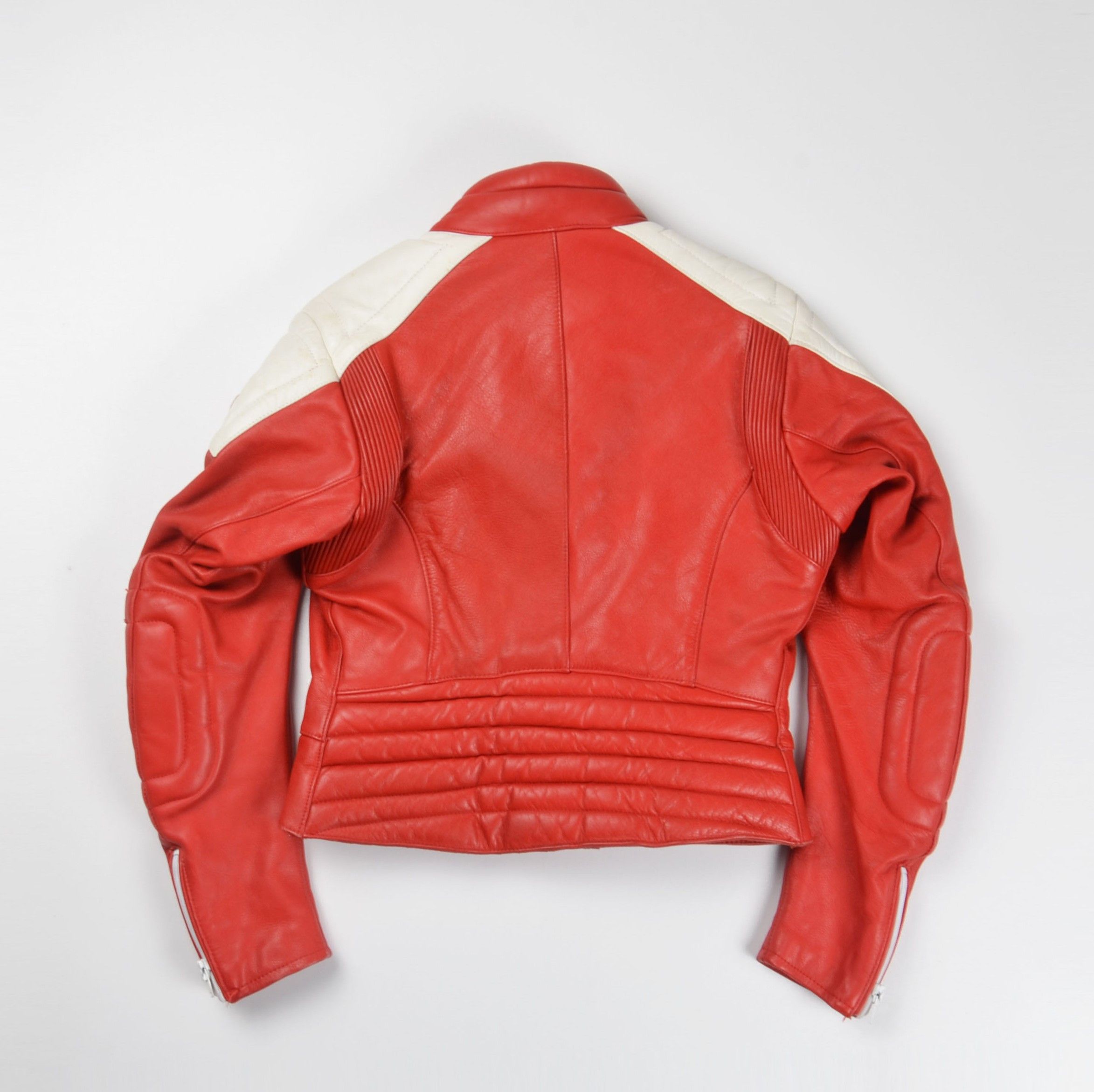 Other Vintage IXS Red Leather Moto Bike Racing Jacket Size S / US 4 / IT 40 - 2 Thumbnail