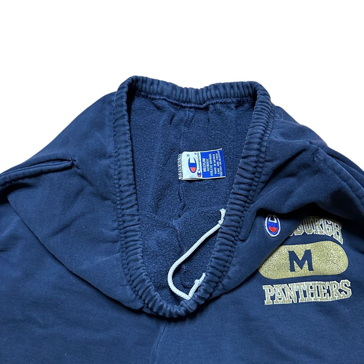 Champion × Vintage Vintage 90s Champion Pitt Panthers Sweat Shorts Size US 34 / EU 50 - 8 Thumbnail