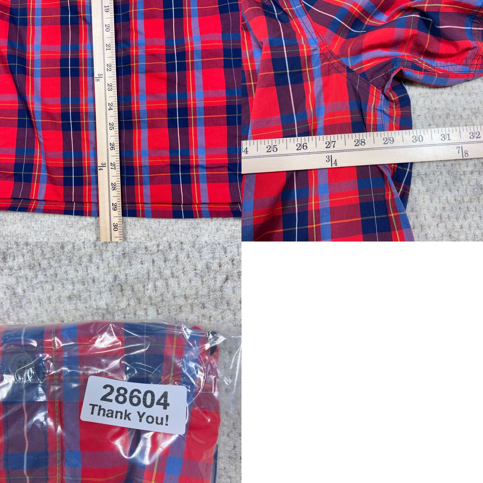 Vintage Alaskan Hardgear Shirt Men 3XL Red Blue Plaid Button-Up Standard Fit Hiking Camp Size US XXL / EU 58 / 5 - 8 Thumbnail