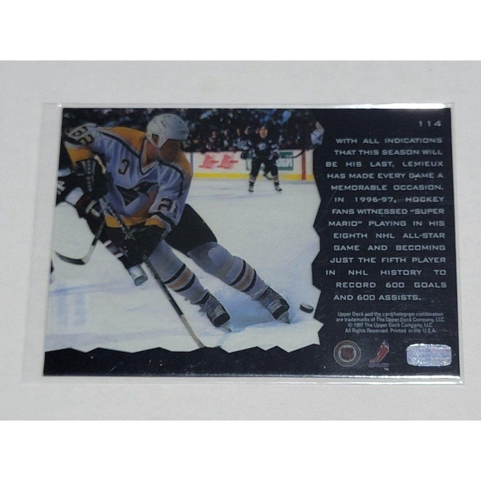 Other Mario Lemieux Acetate Parallel 1996-97 Upper Deck Ice #114 Size ONE SIZE - 2 Thumbnail