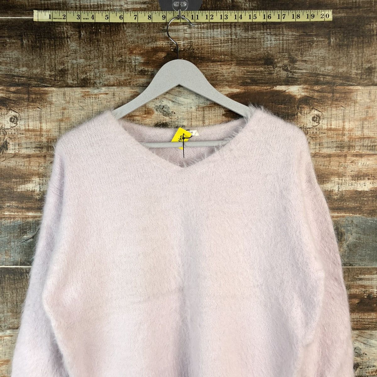 Japanese Brand DL Glacier Pink Mohair Knitwear #C433 Size L / US 10 / IT 46 - 2 Thumbnail