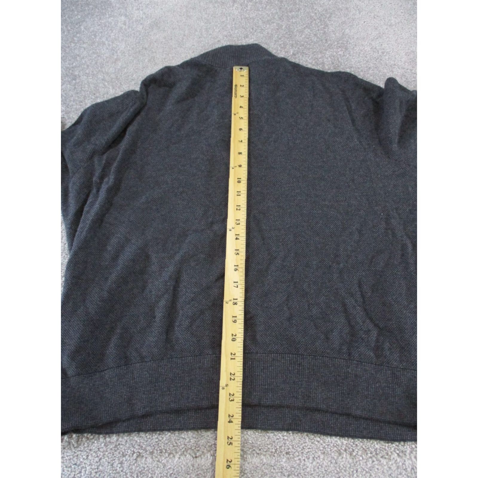 Bonobos VINTAGE Bonobos Sweater Pullover Men's XL Gray Cotton Fleece Quarter Zip Long Sleeve Golf Hiking Size US XL / EU 56 / 4 - 7 Thumbnail