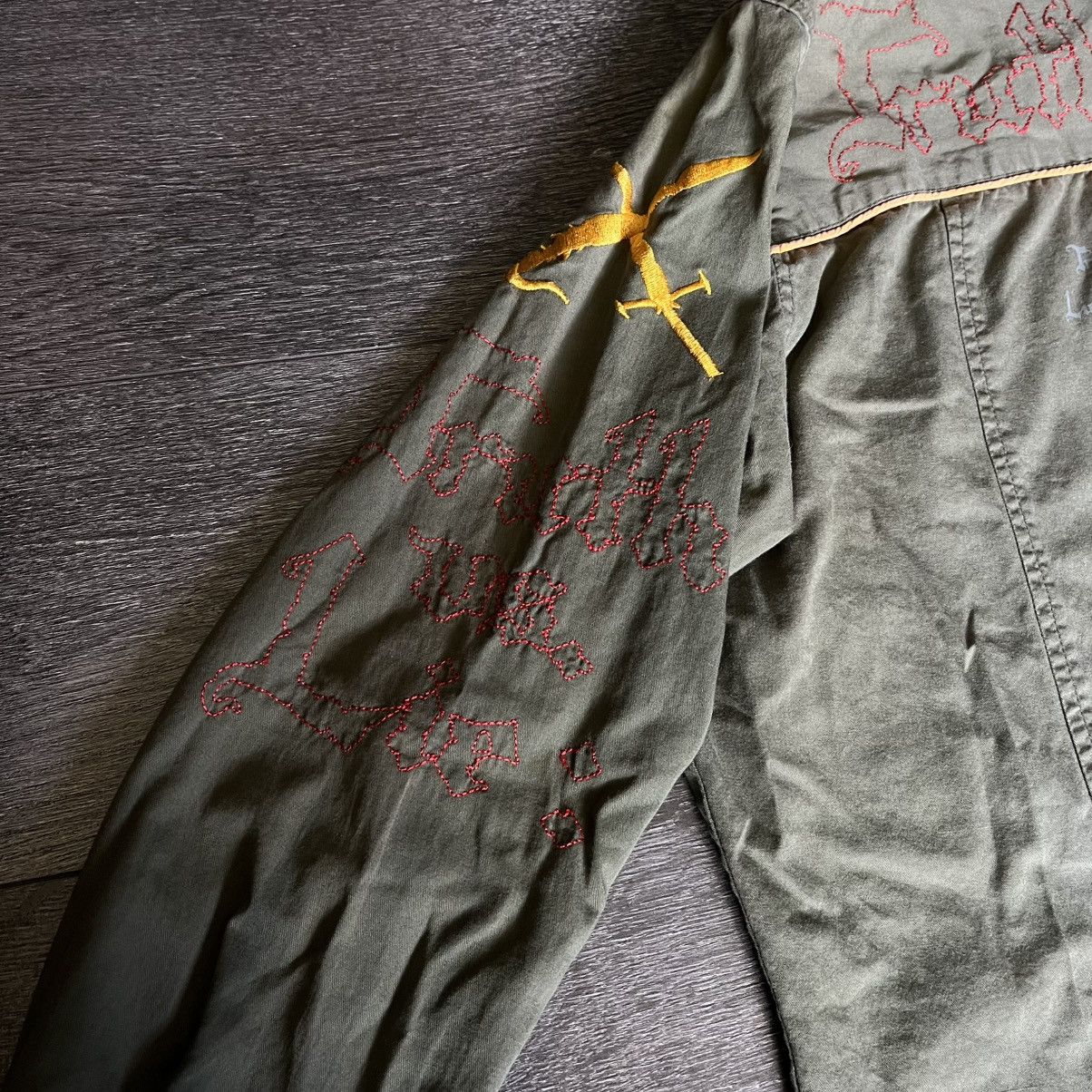 Affliction Vintage 2000s Akcess Affliction Style Sword Button Up Shirt Size US XL / EU 56 / 4 - 4 Thumbnail