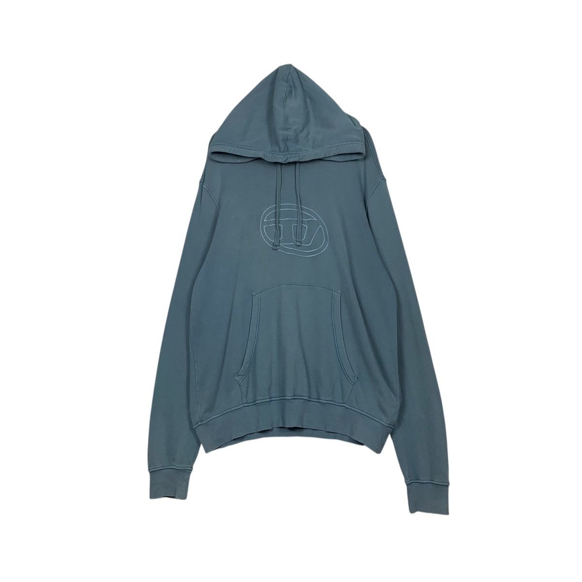Diesel DIESEL Big Logo Pullover Hoodie Sweatshirt #2528-C114 Size US XXL / EU 58 / 5 - 1 Thumbnail