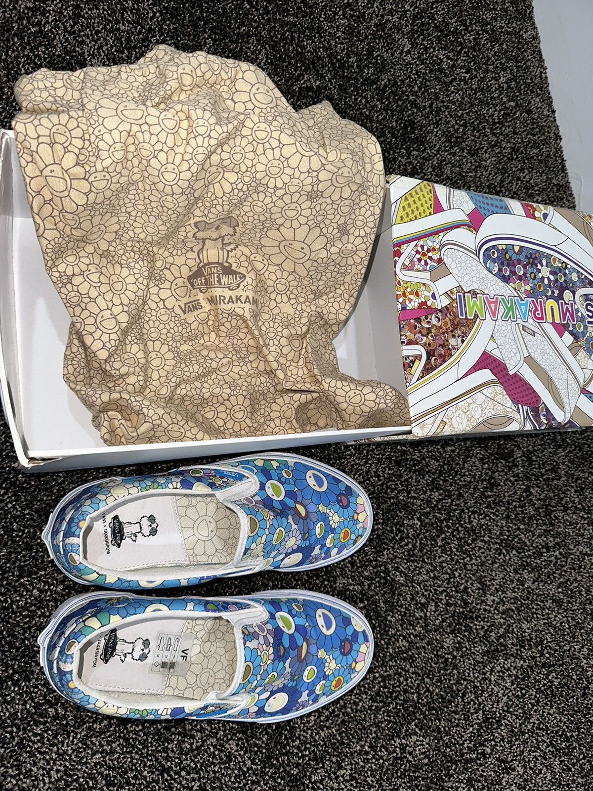 Takashi Murakami × Vans Takashi Murakami x Vans Flower Motif LX Low Slip On Sneaker Size US 6 / EU 39 - 11 Thumbnail