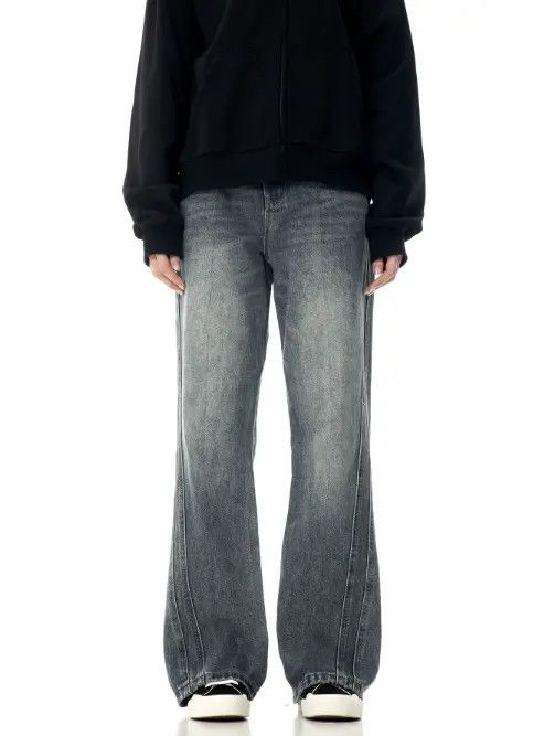 VIBE Retro American style flared washed jeans Size US 32 / EU 48 - 6 Thumbnail