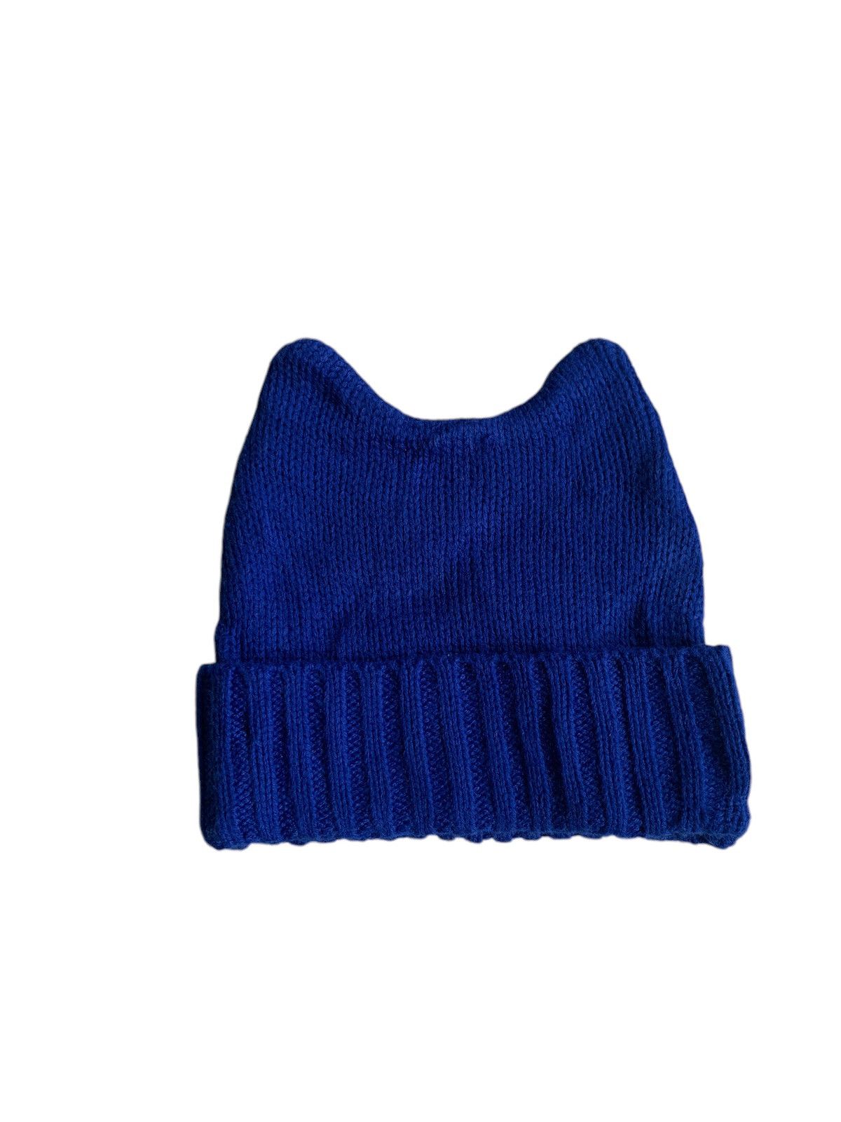 Japanese Brand × Kapital × Vintage Devil Horn Blue Japanese Rare Knit Beanie hats☠️ Size ONE SIZE - 14 Thumbnail