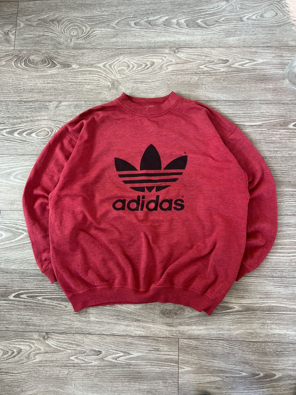 Adidas ‼️Vintage Rare Adidas Oversize Big Logo Crewneck Sweatshirt‼️ Size US L / EU 52-54 / 3 - 12 Thumbnail